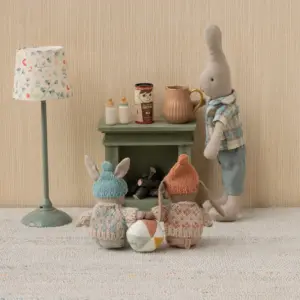 Kanin med Kläder- Storlek Micro, Rost-rosa - Maileg