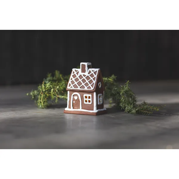 Ljuslykta Pepparkakshus - 16cm