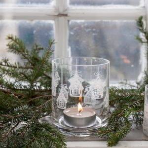 Ljuslykta - Husvik - 10 x 12 cm