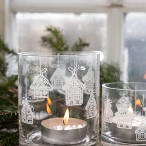 Ljuslykta - Husvik - 10 x 12 cm