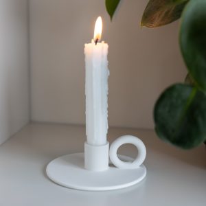 Ljusstake - Smedbyn - Vit