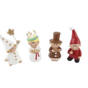 Luciatåg - 4 delar - 7,5 cm