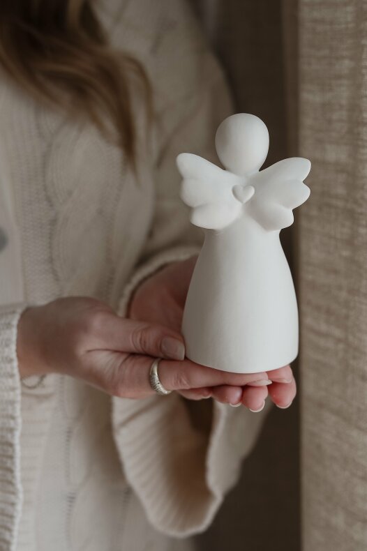 Majas Skyddsängel för Värmeljus - Majas Cottage