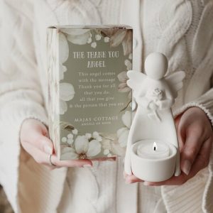 Majas Tack Ängel för Värmeljus - Majas Cottage