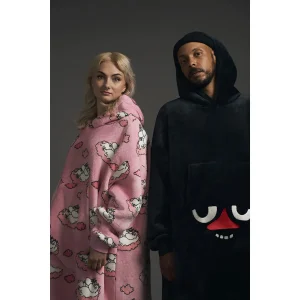 Mumin Jättehoodie - Tupplur, Rosa - Vuxenstorlek