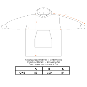 Mumin Jättehoodie - Storlek