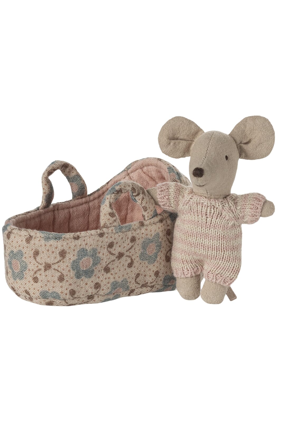 Mus med Babylift, Rosa - Lilla Stork