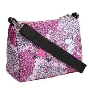 Mumin Axelremsväska - 18x13,5x9cm - Vänner, Rosa