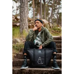 Mumin Väska - XL - Mumintrollet, Svart