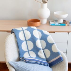 Ullfilt Felix - Blå - 130 x 180 cm