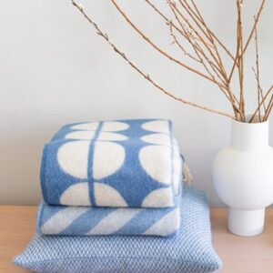 Ullfilt Felix - Blå - 130 x 180 cm