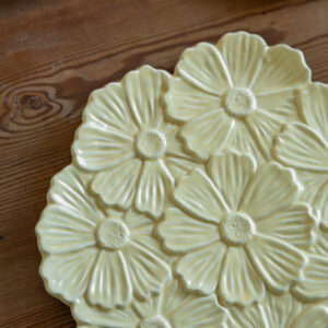 Keramikfat Flor, 32 x 32 cm - Gul