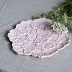 Keramikfat Flor, 32 x 32 cm - Rosa