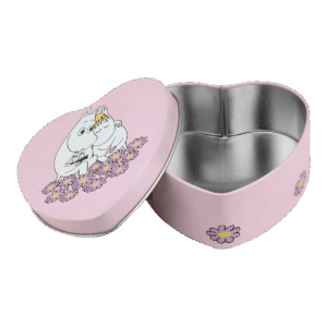 Mumin Plåtburk, 10 x 10 cm - Tillsammans