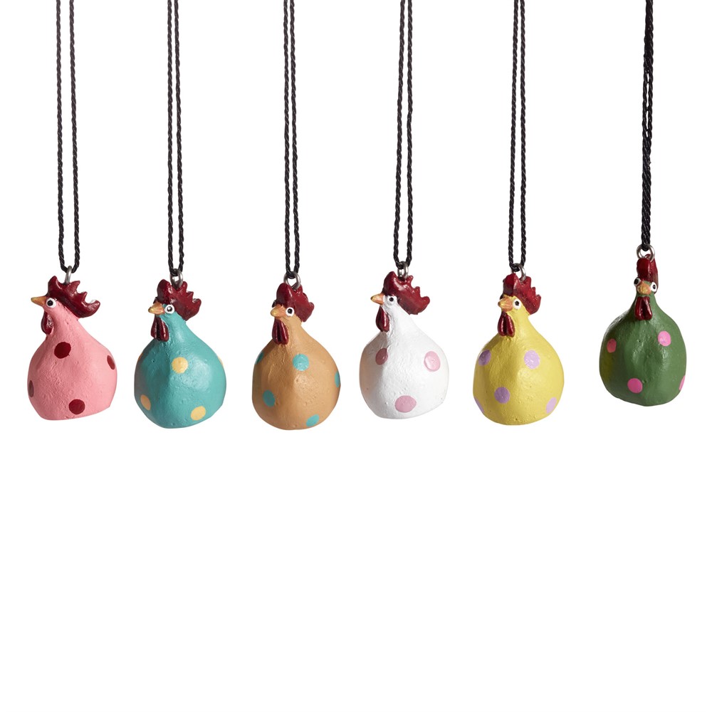 Hängande Hönor, 6-pack - Poppy