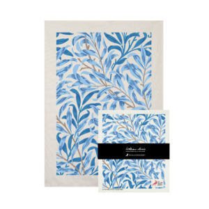 Kökshandduk och Disktrasa Set - William Morris - Willow Bough, Blå