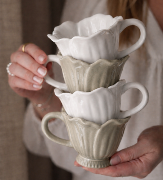 Majas Mugg - Blomstra - Finns i 2 Färger - Majas Cottage