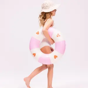 Badring - Pink Cosy Hearts - 55 cm - Swim Essentials - Bild 2