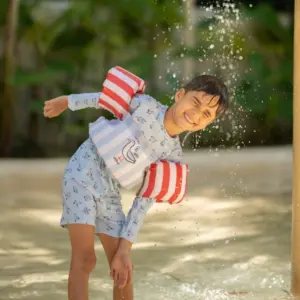 Kort Simväst med Armpuffar - Seas the Day - Swim Essentials - Bild 2