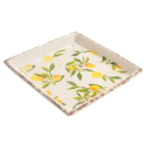 Serveringsfat Citroner - 22 x 22 cm