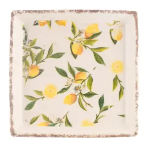 Serveringsfat Citroner - 22 x 22 cm