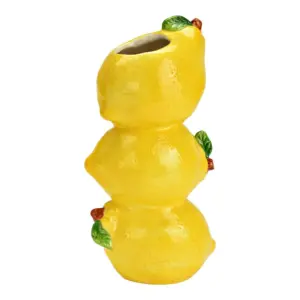 Vas i Keramik - 3 Citroner - Höjd 21 cm