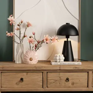 Vas i Keramik - Blomsterprakt - 17 x 16 cm