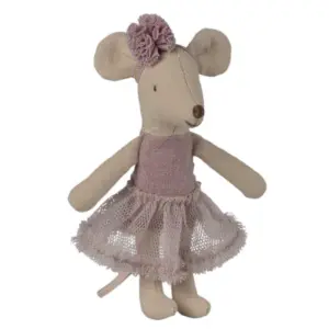 Lillasyster Mus Ballerina - Ljung - Maileg