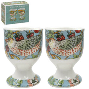 William Morris - Äggkoppar - Strawberry Thief Teal - 2 st