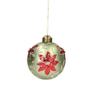 Julkula i Glas - Julros, 8 cm - 4-pack