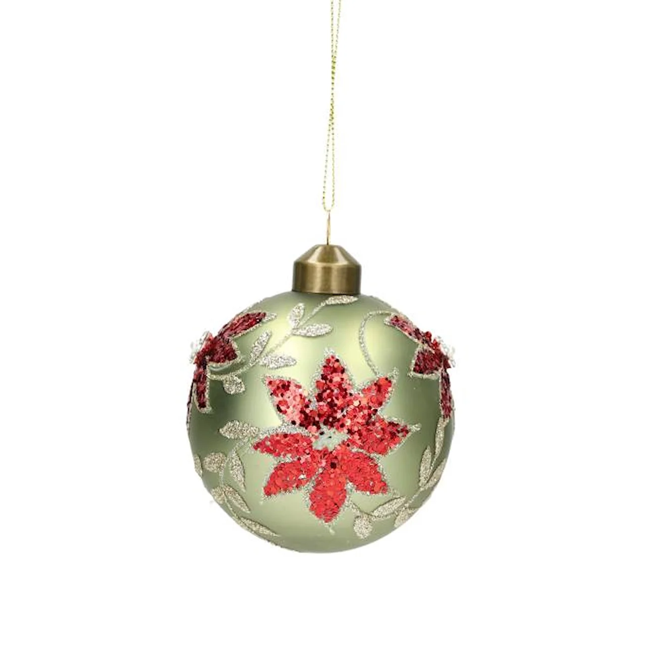 Julkula i Glas - Julros, 8 cm - 4-pack