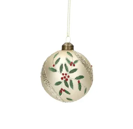 Julkula i Glas - Zefir, 8 cm - 4-pack