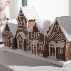 LED Lykta Pepparkaksby – Juldekoration