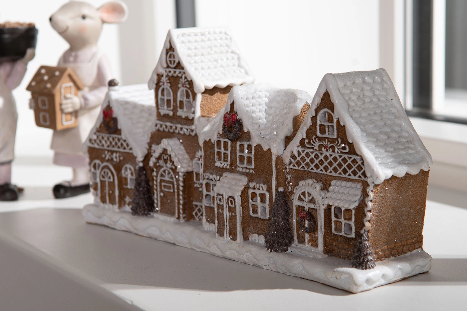 LED Lykta Pepparkaksby – Juldekoration