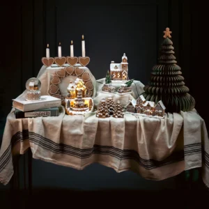 LED Lykta Pepparkakskyrka – Juldekoration