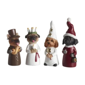 Luciatåg, Hundar - Stort, 4 -pack
