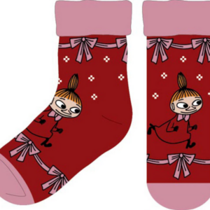 Mumin Fluffiga Sockor - Lilla My - Röd, Flera Storlekar