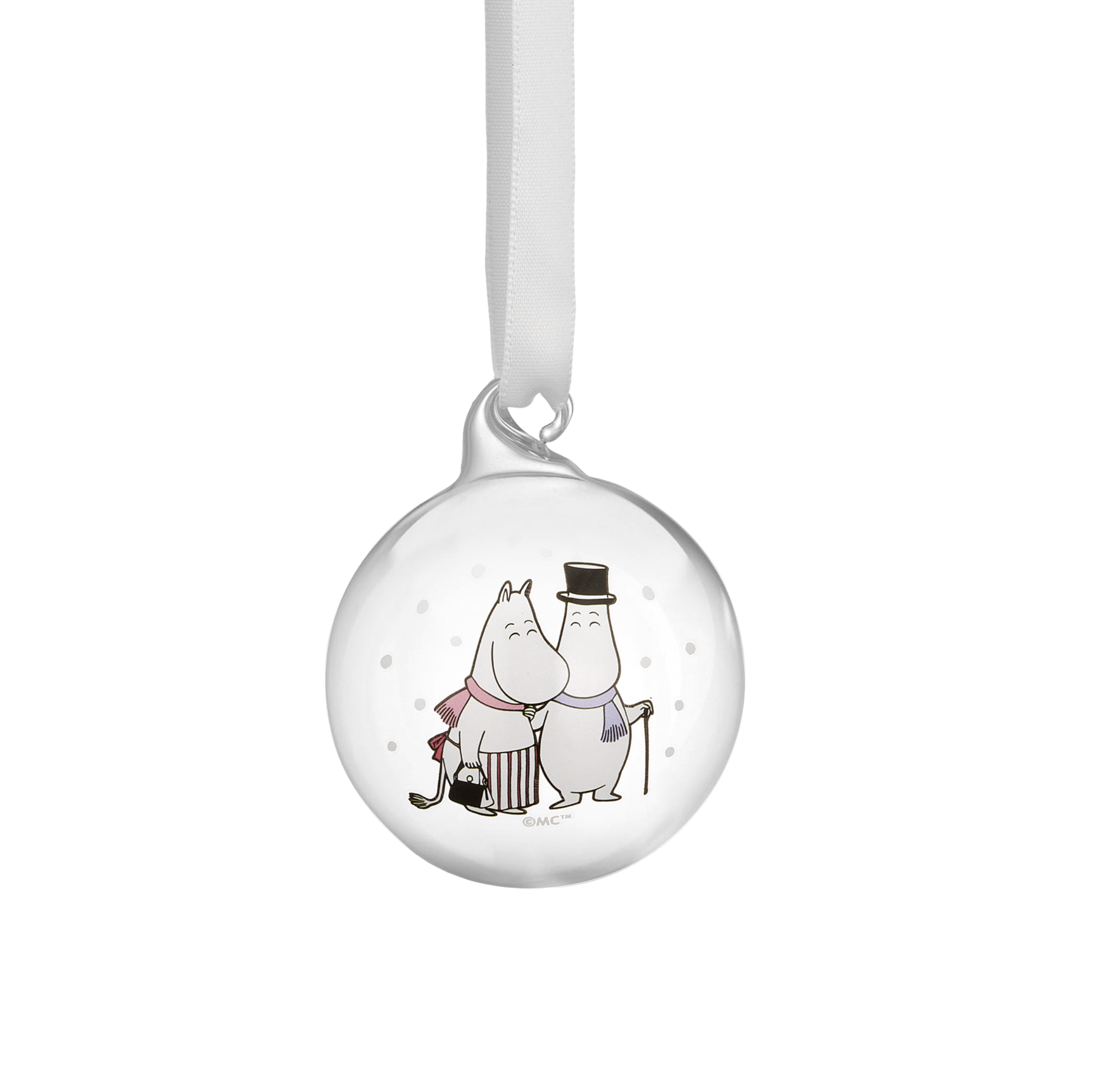 Mumin Julkula - Frostig Vinterdag - Muminmamma & Muminpappa - 5 cm