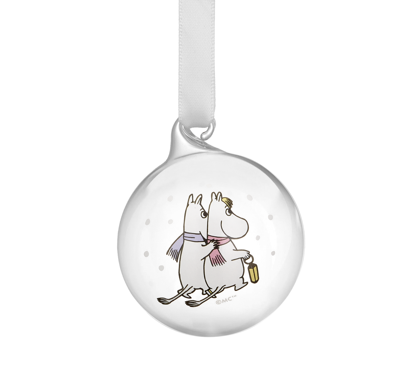 Mumin Julkula - Frostig Vinterdag - Mumintrollet & Snorkfröken - 5 cm
