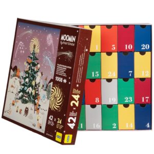 Mumin Pusselkalender - Adventskalender - Julgran, 1008 bitar