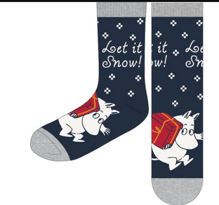 Mumin Strumpor - Let it Snow, Flera Storlekar