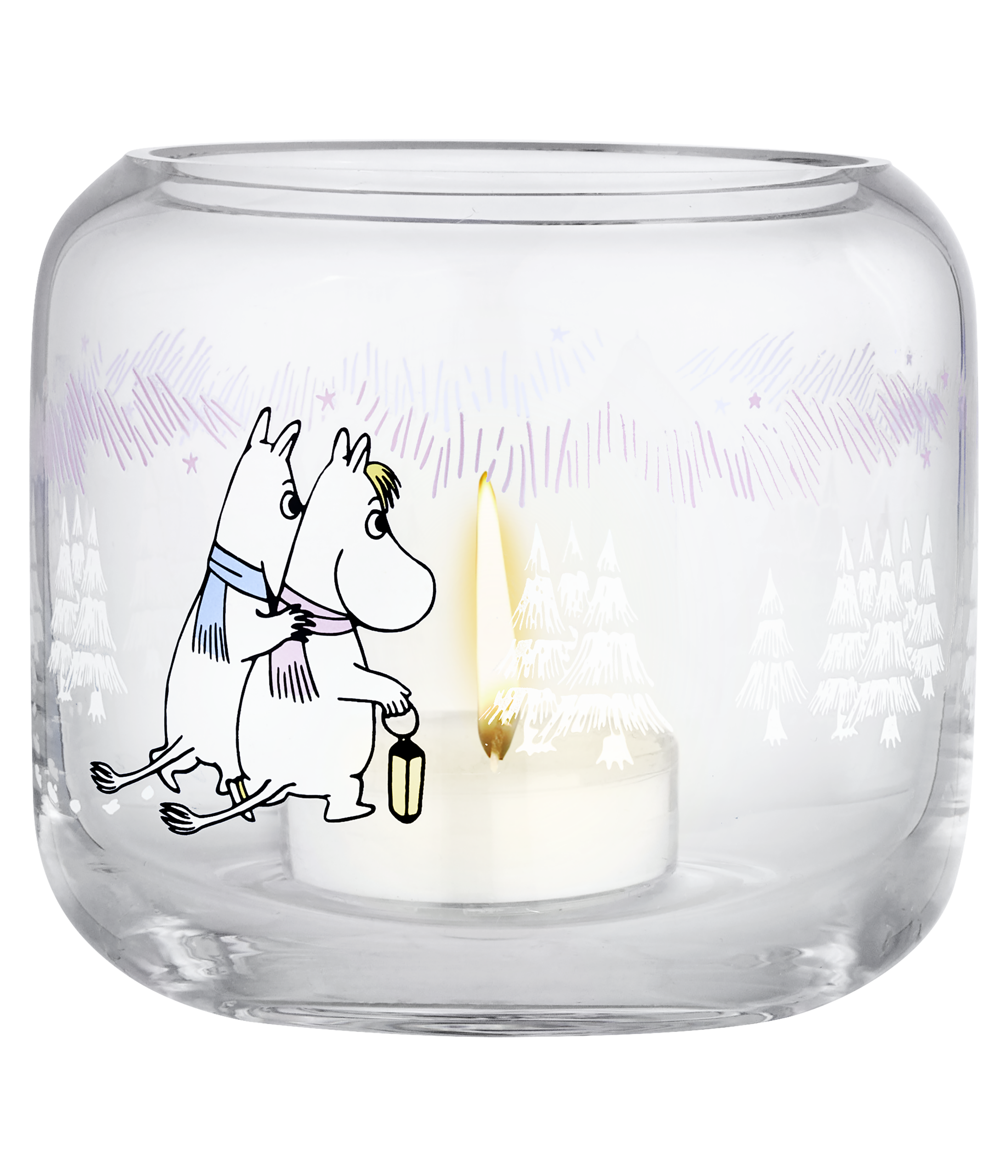 Mumin Värmeljushållare - Frostig Vinterdag