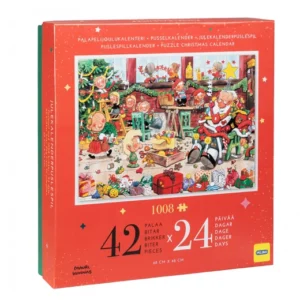 Pusselkalender – Jultupplur, 1008 bitar