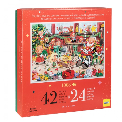 Pusselkalender – Jultupplur, 1008 bitar