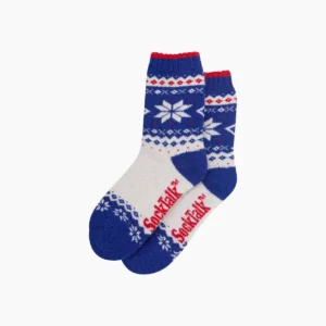 Ullstrumpor Nordic Snowflake – Blå/Vit, Storl. 36-40